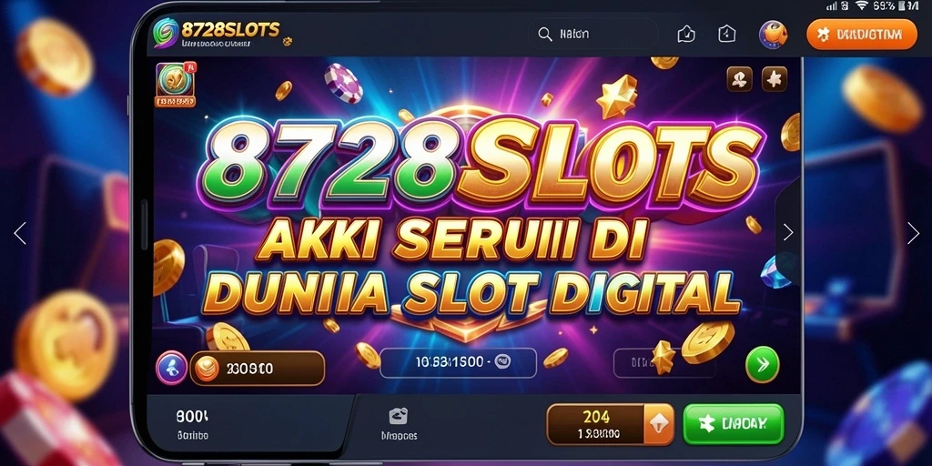 Tampilan gameplay menegangkan dari 8728SLOTS dengan tema aksi.