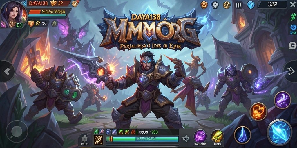 Tampilan gameplay mendalam dari dunia fantastis di DAYA138.