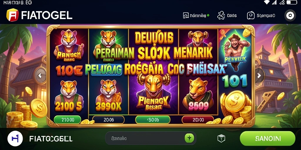 Screenshot permainan FIATOGEL menampilkan gameplay slot yang seru dan menarik.