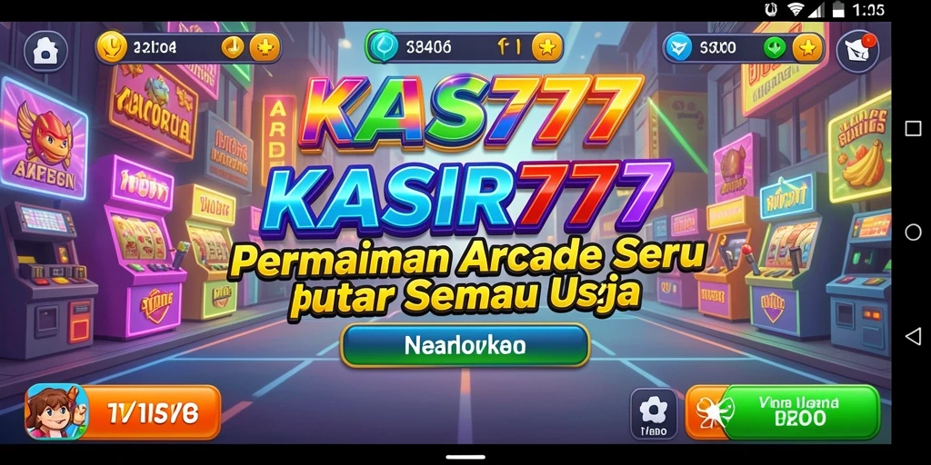 Tampilan gameplay menarik dengan karakter unik KASIR777.