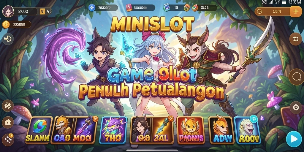 Tampilan utama gameplay <strong>MINISLOT</strong> yang menampilkan grafik Anime menawan.