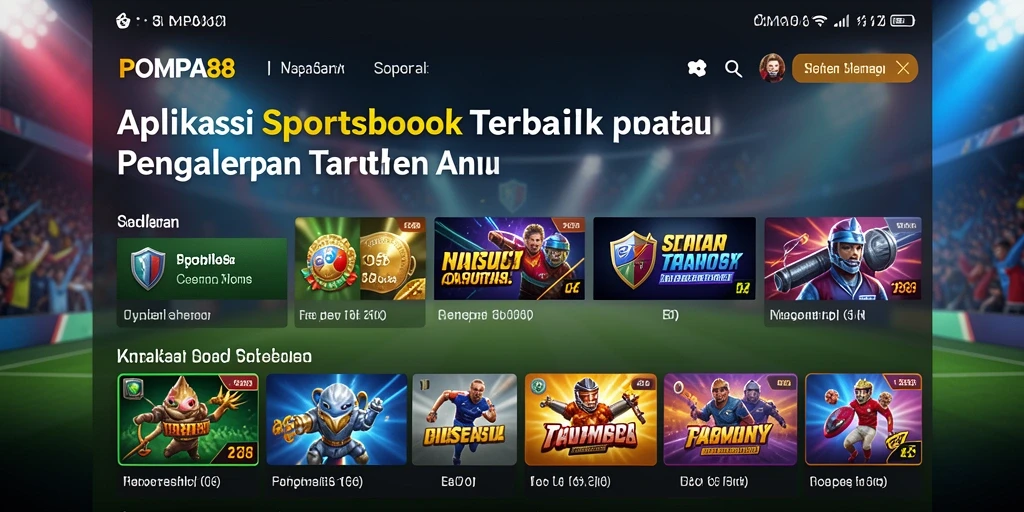 Tampilan utama POMPA88 menampilkan opsi taruhan yang lengkap dan mudah diakses.